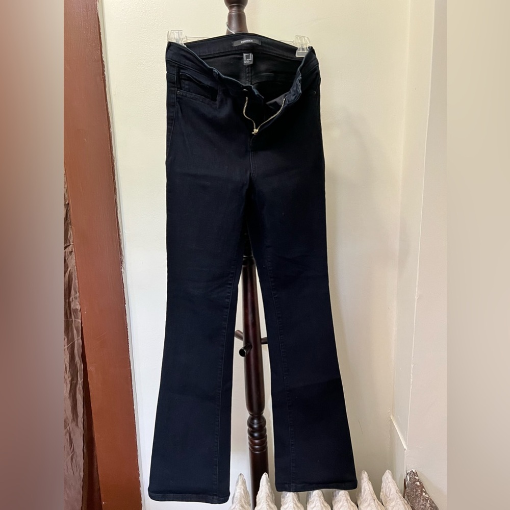 Black jeans forever 21 boot cut size 25 stretch